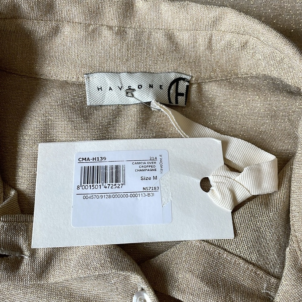 Have one camicia boxy top gold - Picture 7 of 7